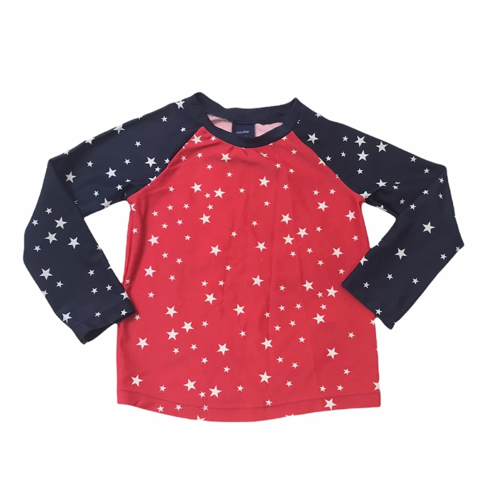 Baby Gap 18-24M‎ Patriotic Rash Guard Swim Shirt